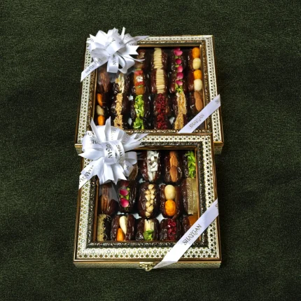 Stuffed dates in khatam boxes